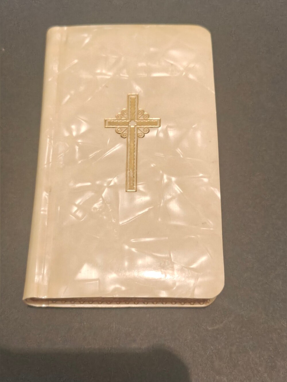 Vintage My Bridal Catholic Prayer Book Mother of Pearl Celluloid Cover, 1955